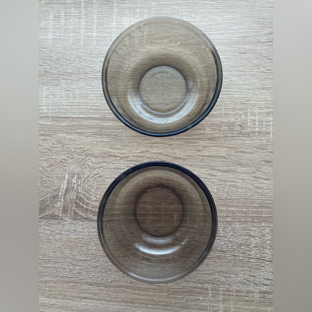 Set of 2 Arcoroc France Smoky Glass Bowls 🖤🖤✨ - Picture 6 of 7